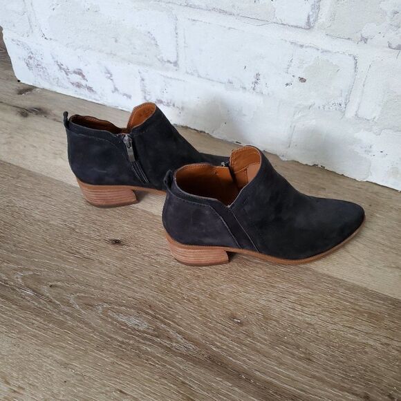 Franco Sarto black and brown leather ankle boots - Picture 5 of 8